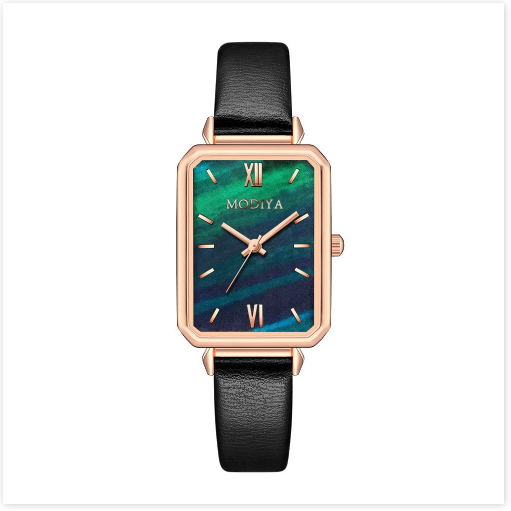 Đồng hồ nữ dây da PANDAWATCH mặt vuông phong cách cổ điển thời trang | BigBuy360 - bigbuy360.vn