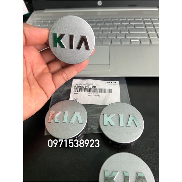 Logo chụp mâm chụp lazang bánh xe ô tô KIA SOLUTO Kích thước 54MM xịn chính hãng 52960-H7100 giá 1 cái