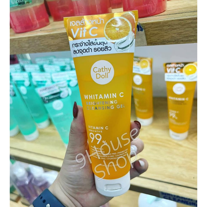 01 Tuýp Gel Rửa Mặt Cathy Doll Smoothing Cleansing Gel Thái Lan 120ml