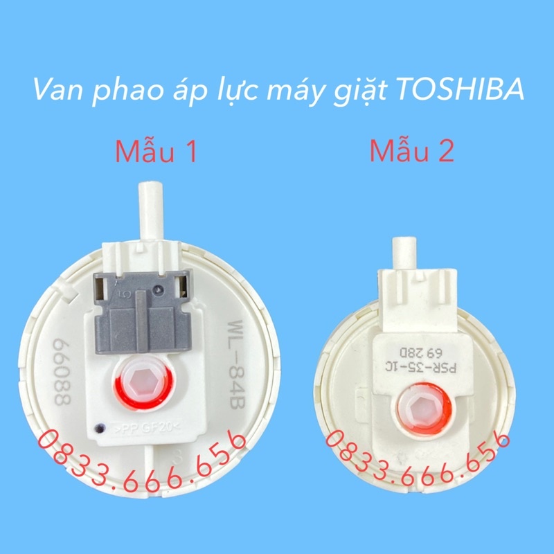 Van phao áp lực máy giặt Toshiba (chọn mẫu) - cảm biến mức nước máy giặt Toshiba (chọn mẫu)