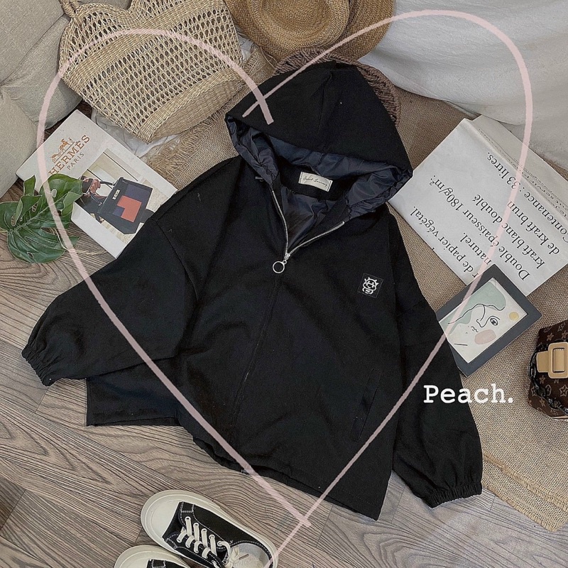 Khoác da lộn bigsize quảng châu logo bò sữ thêu 50-85kg sẵn