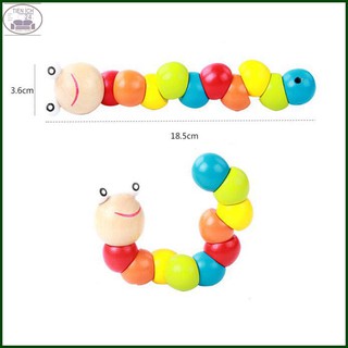 Đồ chơi sâu gỗ uốn dẻo cho bé