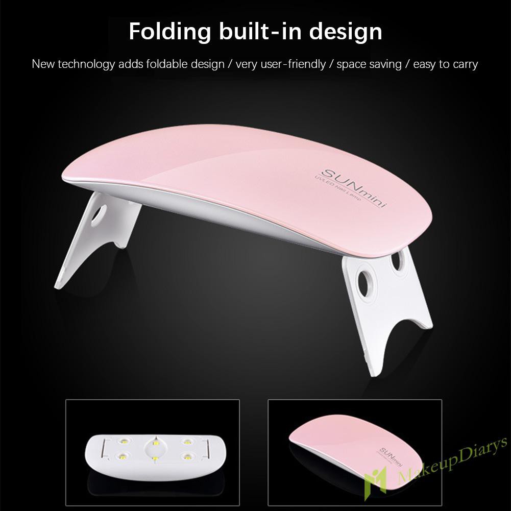 Đèn Led Uv Sấy Khô Sơn Móng Tay 6W Kèm Dây Cáp Usb