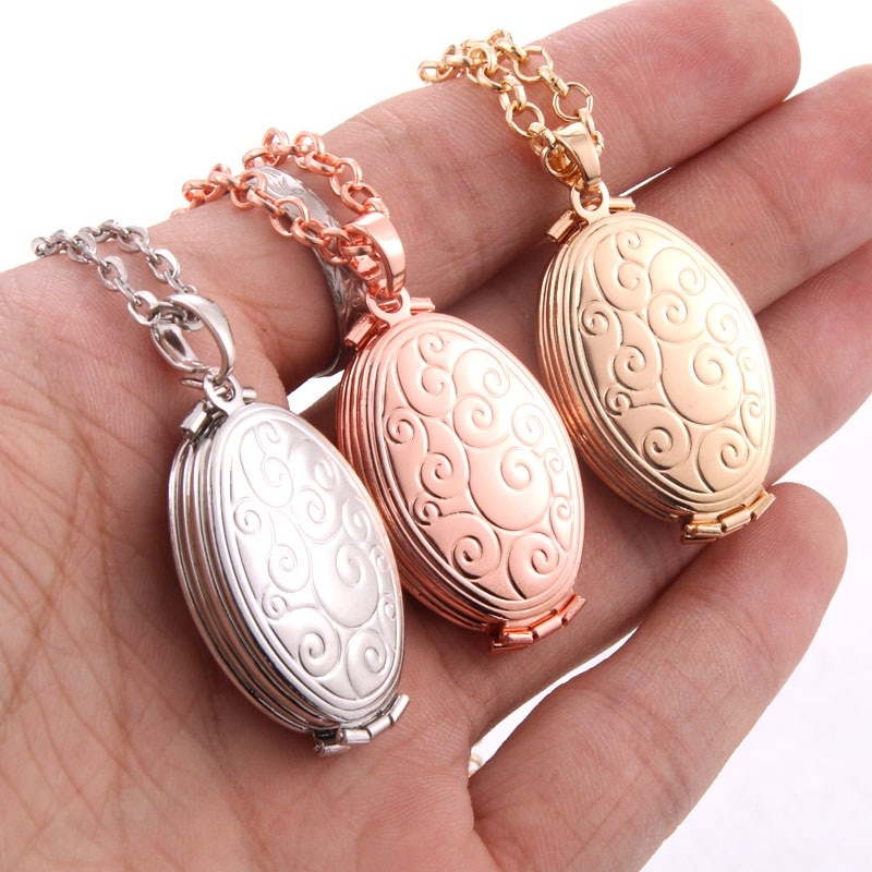 Dây Chuyền Mặt Khung Hình Hoa Hồng Thời Trang Cho Nữ