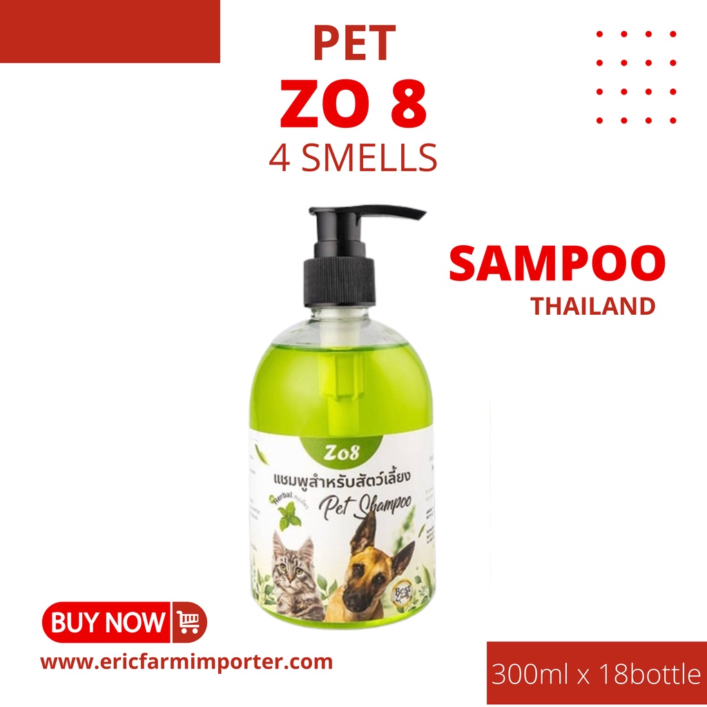 Sữa Tắm Chó Mèo Zo8 ThaiLand 🐶 FREE SHIP 🐶 Sữa Tắm Ngăn Ngừa Rụng Lông Và Phòng Chống Nấm Ghẻ