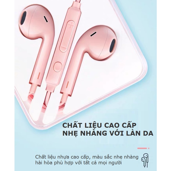 Tai nghe có dây nhét tai jack cắm 3.5mm giá rẻ có mic điện đàm dùng cho điện thoại Gutek G10