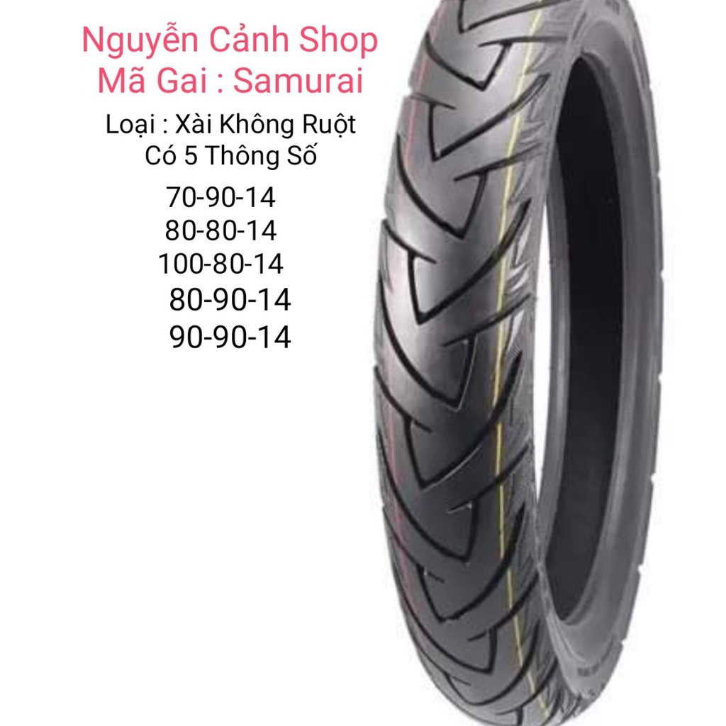 Vỏ Camel Samurai 70-80-90-100-14-Mio-click-AB-JANUS-PCX-Vision-Vario-không Ruột-CHEETAH-CMI