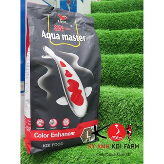 Cám Aquamaster thức ăn cao cấp cá koi 5KG ( Staple , growth , hi growth , Color Enhancer)kyanhkoifarm.com