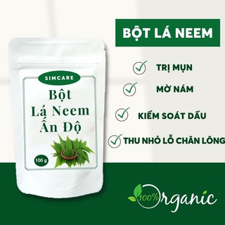 Bột lá neem ấn độ - 100 gram - loại tự nhiên - cho da và tóc