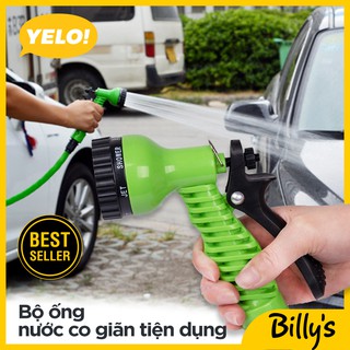 Billy's YELO！Bộ ống nước co giãn tiện dụng nhiều công dụng, có thể phun nước ra xa, lượng nước chảy mạnh, chịu bền