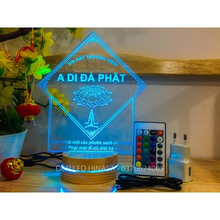 Đèn Phật Chữ A Di Đà Phật V2
