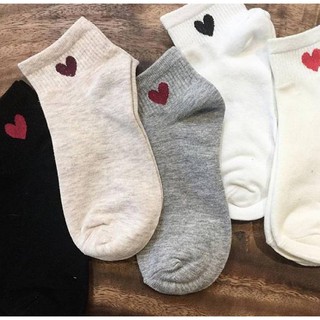 combo 10 Đôi Tất Tim Cổ Ngắn Hàn Quốc