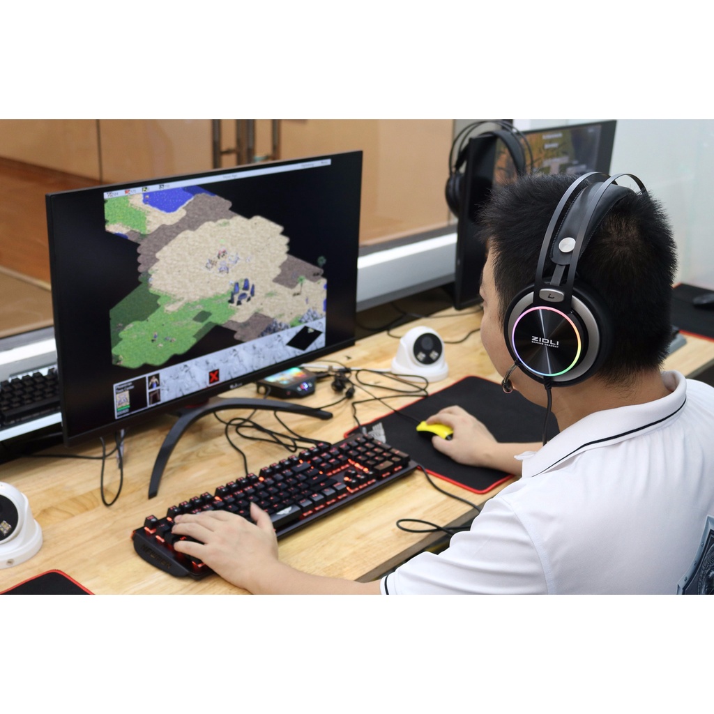 ˂PATECH˃ Tai nghe Gaming ZIDLI ZH20 (Ring RGB, Sound 7.1 ) - Hàng Chính Hãng