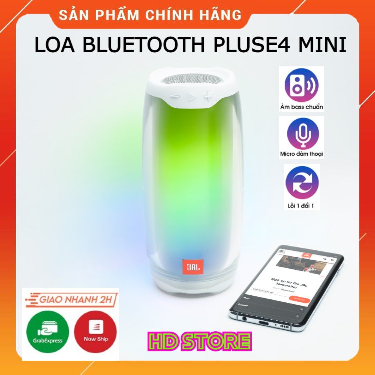 Loa Bluetooth Không Dây Pluse 4 Mini Phiên Bản Cao Cấp Âm Thanh Sống Động, Bass Cực Căng, Đèn Led Nháy Nhiều Màu