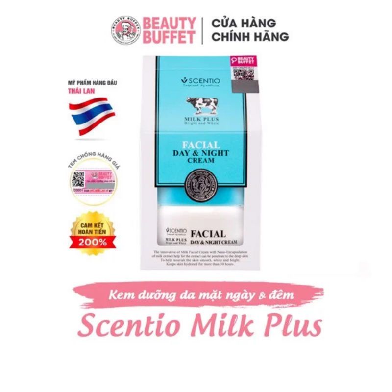 Beauty Buffett Kem dưỡng da con bò Scentio Milk Plus