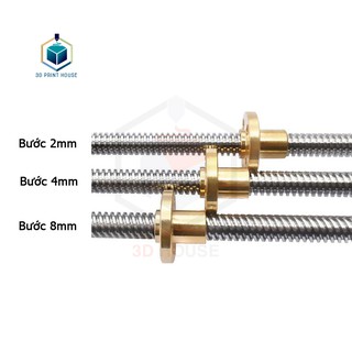 Đai Ốc Vitme T8 Bước 2/4/8mm