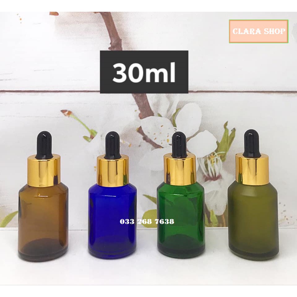 Chai serum chiết mỹ phẩm 30ml nắp bóp - Chai chiết serum 30ml