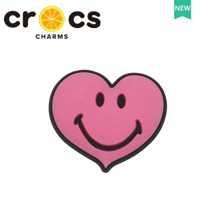 Phụ Kiện Trang Trí Giày Crocs Họa Tiết Biểu Tượng Cảm Xúc / Mặt Cười / Hoa Xinh Xắn