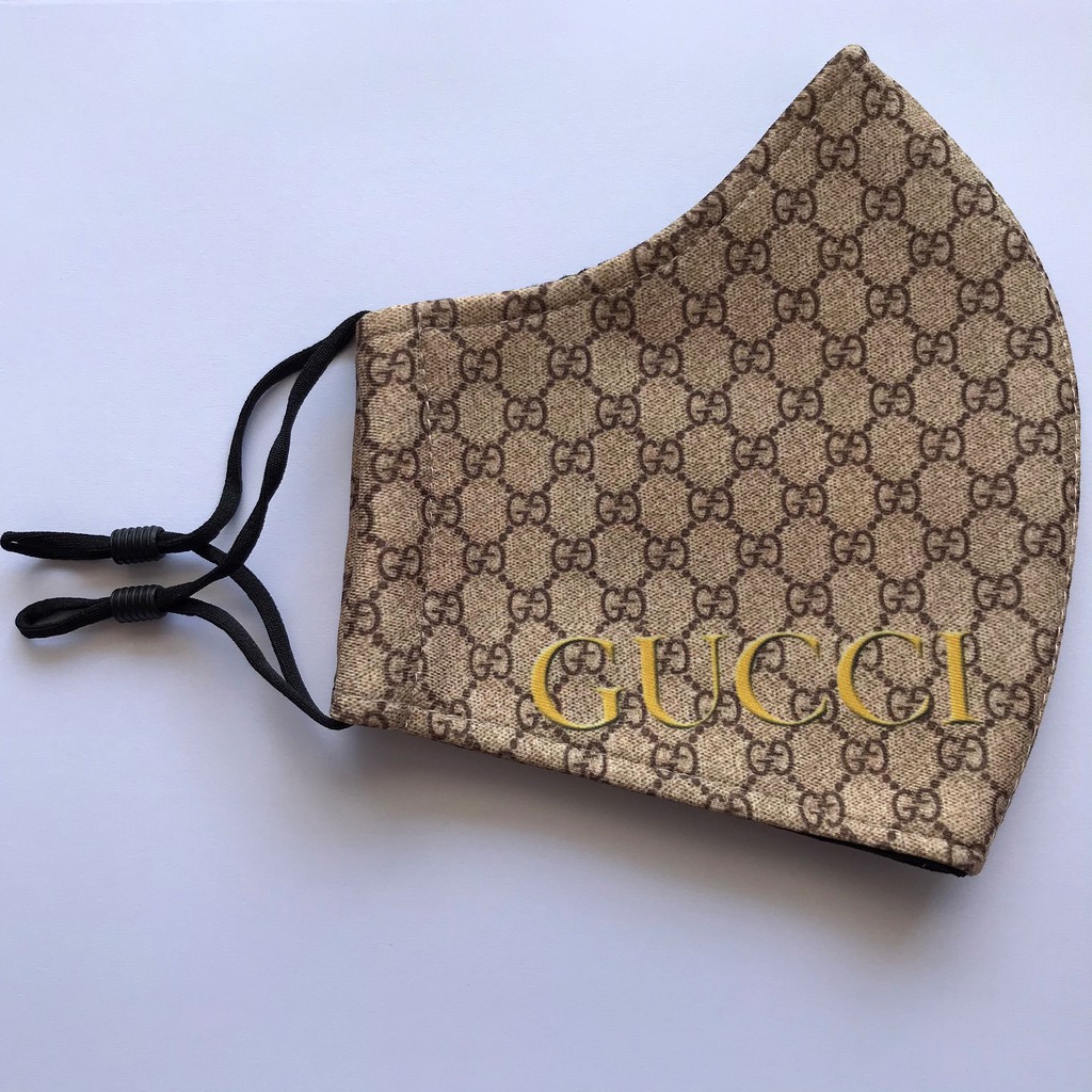 KHẨU TRANG VẢI [ MUA 3 TẶNG 1 ] - GUCCI - Có nút tăng giảm dây đeo.