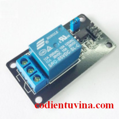 Module 1 relay 5V opto cách ly (màu đen)