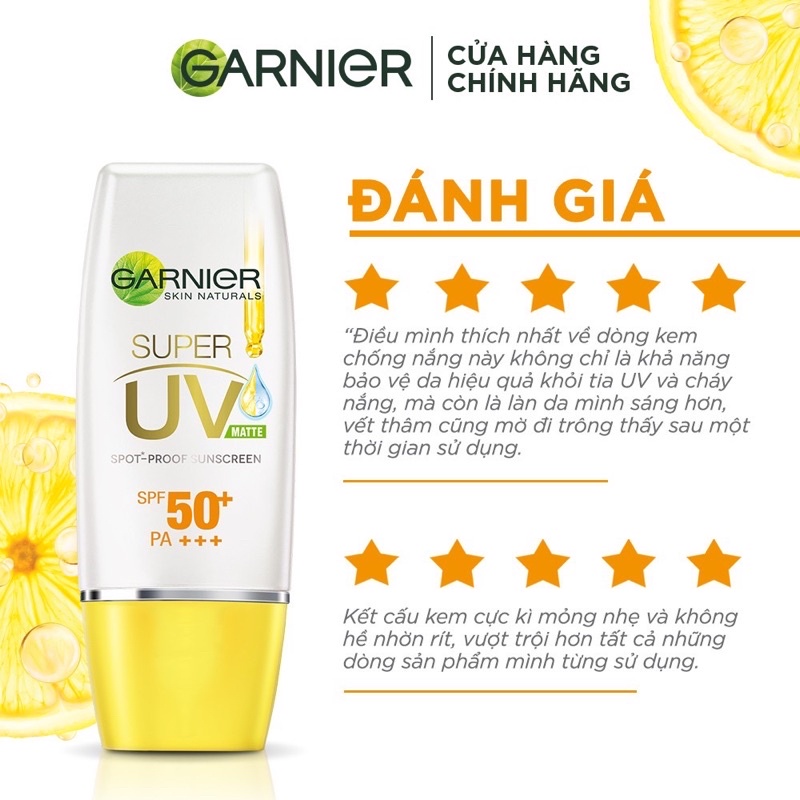 (HSD:04/2024_Có tem phụ nhập khẩu)Kem chống nắng kiềm dầu & sáng da Garnier 15ml | BigBuy360 - bigbuy360.vn
