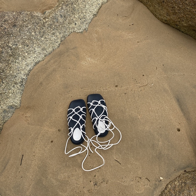 Dép lưới đan dây đi biển độc lạ  có hình thật