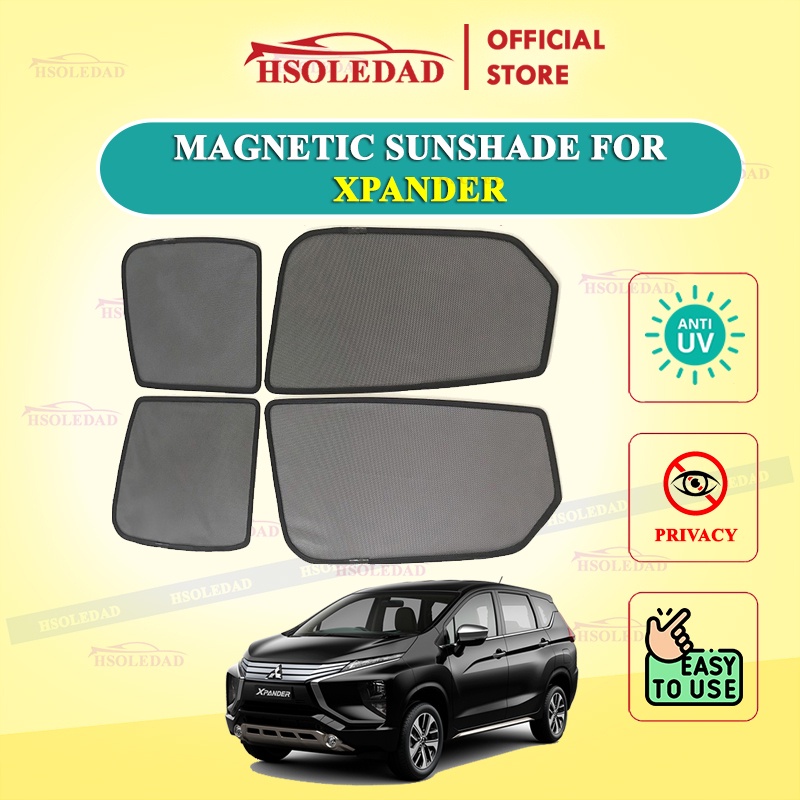 Rèm che nắng nam châm cho xe Mitsubishi Xpander, bộ 4 tấm cho 4 cửa, hàng loại 1 cao cấp nhất, vừa khít kính