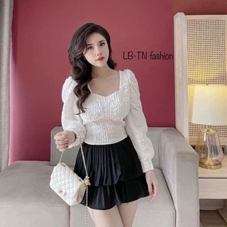 Chân Váy Tầng Xếp Ly Ngắn Chất Tuyết Mưa Cực Đẹp Size (40-57 kg)