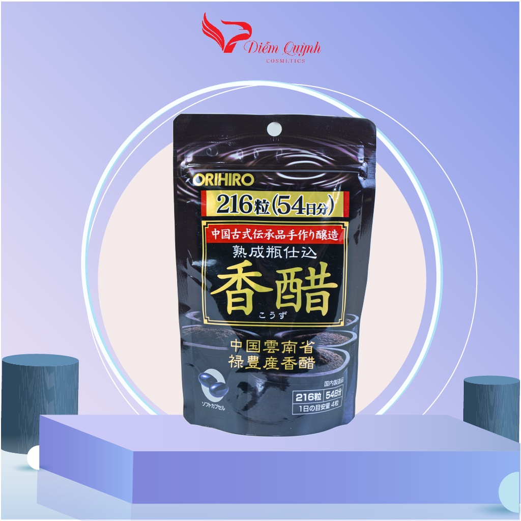 Viên ORIHIRO KOZU Capsule giấm đen Orihiro Nhật Bản túi 216 viên