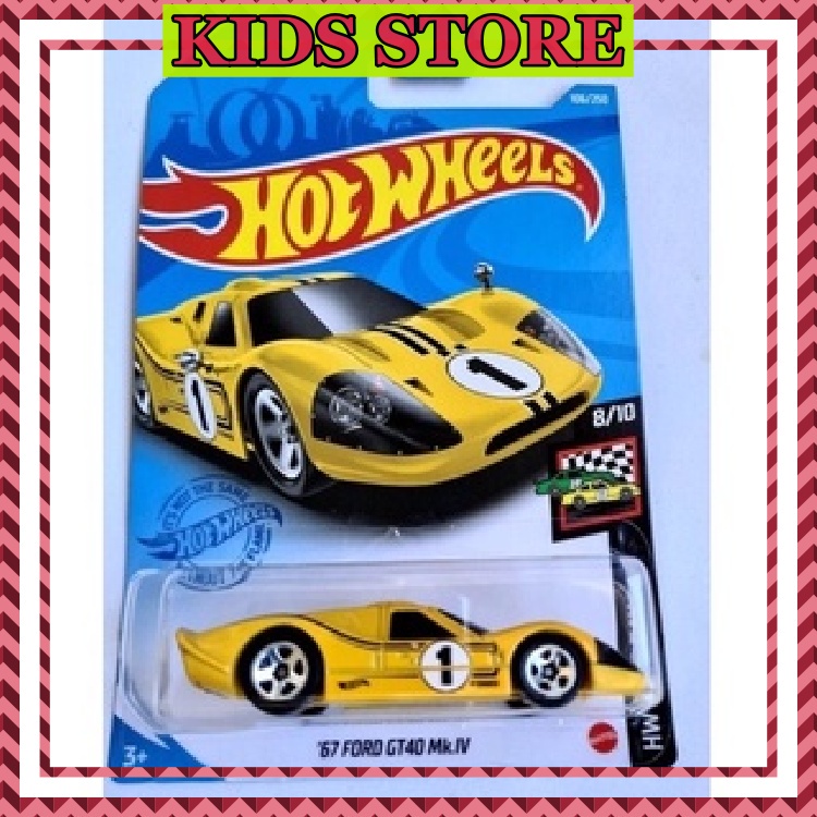 Đồ chơi mô hình chính hãng 67 Ford GT40 mkIV đồ chơi an toàn thiết kế cao cấp như thật phù hợp cho trẻ em HWC2-0019