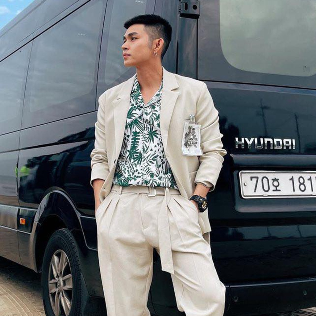 BLANKESPACE Áo Vest Kèm Phụ Kiện Tháo Rời Elio Vest Vải Cotton Sợi Chéo Đứng Form Thời Trang Nam Nữ Unisex