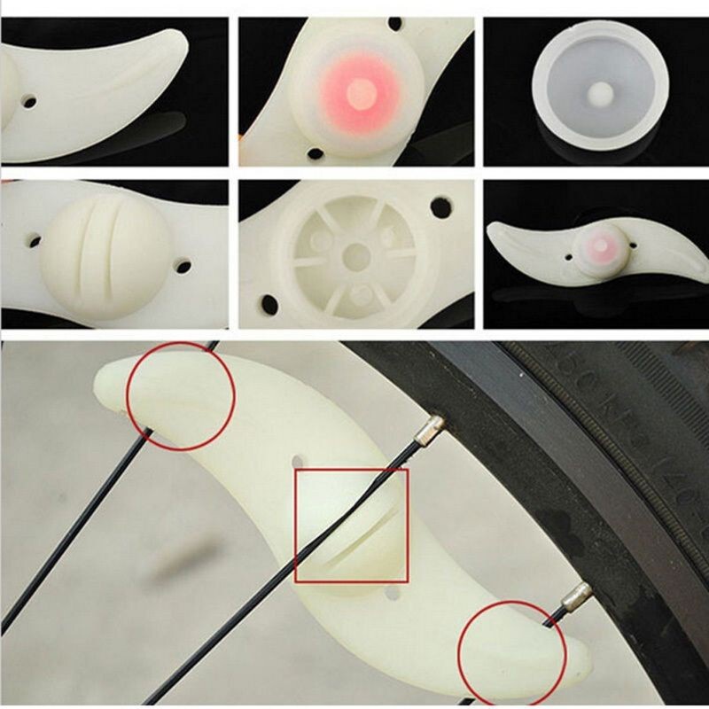 Đèn led nhiều màu gắn bánh xe Đạp chống Thấm Nước, hình cánh quạt, chất lượng cao SIGO