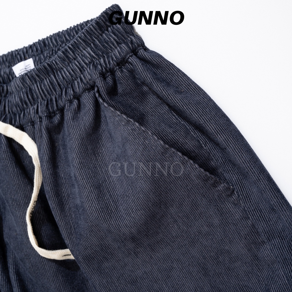 Quần Short Nhung Tăm Nam GUNNO 5 Màu Trẻ Trung, Cá Tính