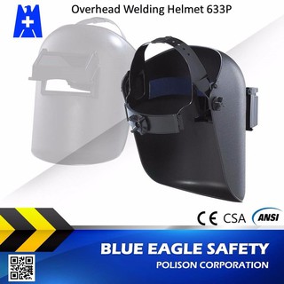 Mặt nạ hàn đội đầu 2 lớp mắt kính trắng và đen Blue Eagle 633P