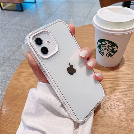 Ốp Điện Thoại Trong Suốt Chống Sốc Màu Sắc Ngọt Ngào Cho iPhone 11 12 13 Pro Max