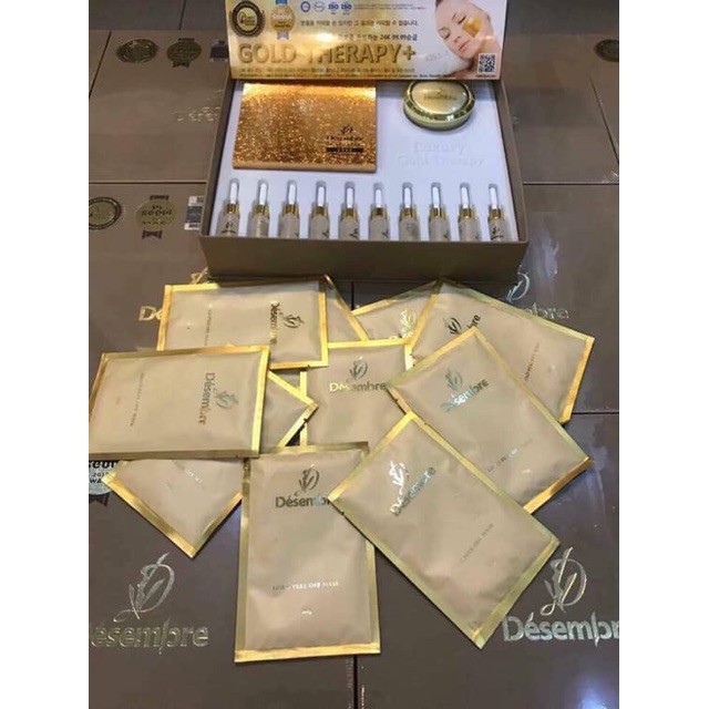 _sale_ ✵Bộ Mặt Nạ Vàng Lá 24K Luxury Gold Therapy Desembre ở đâu rẻ hơn thietbispa68 hoàn tiền