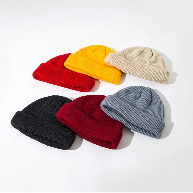 Mũ len beanie nhiều màu len dày unisex trend đông 2020 MU7