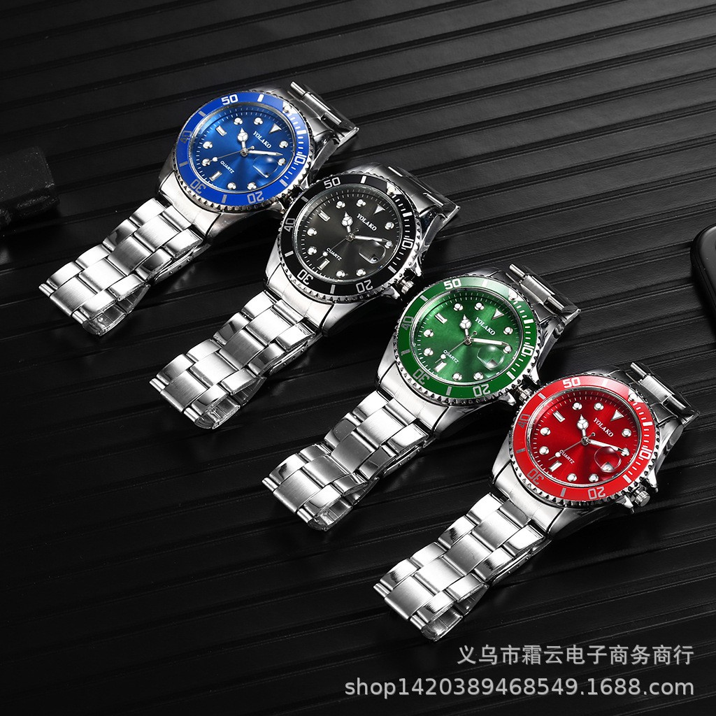 Đồng hồ thời trang nam dây kim loại cao cấp YOLAKO PKHRYL006 (đường kính mặt: 40 mm)