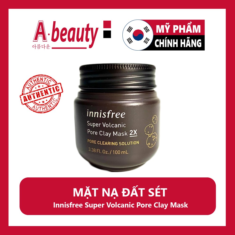 Mặt nạ đất sét Super Volcanic Pore Clay Mask 2X Innisfree