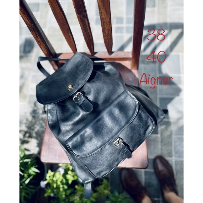 SALE- balo si da thật hiệu Aigner