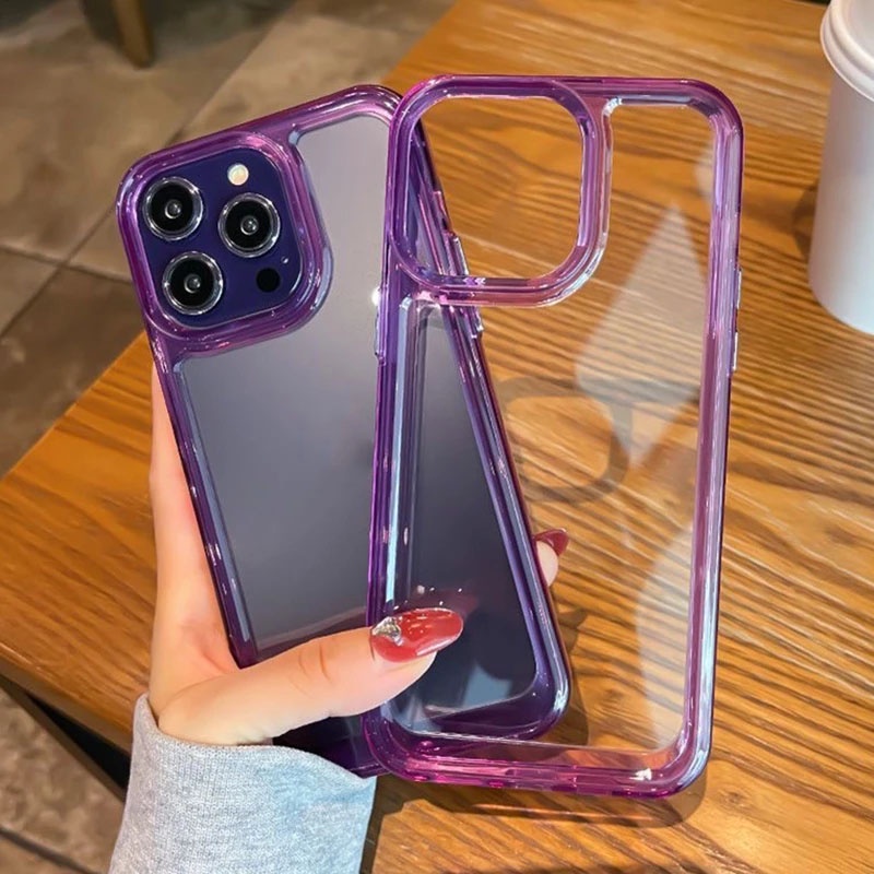 Ốp Điện Thoại Acrylic Trong Suốt Chống Sốc Cho iPhone 14 Plus 13 12 14 Pro Max 13 Mini