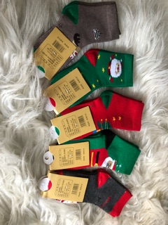 Combo 10 đôi Tất noel cổ cao cho bé