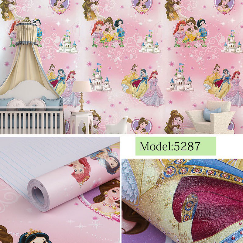 Giấy Dán Tường 45cm Rộng x 1m Dài Mẫu Hoạt Hình Mới MM022