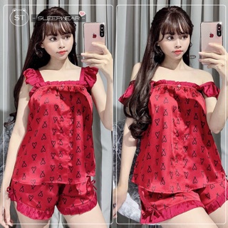 Đồ ngủ nữ chất lụa satin cao cấp <60kg