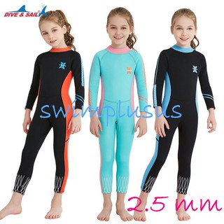 Bộ bơi giữ nhiệt bé gái Dive dài 2