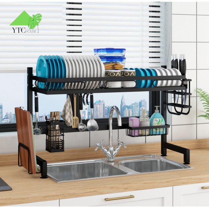Kệ Chén Đa Năng - Giá Để Bát Đũa Tiện Lợi size lớn nhất 85-95cm-KCDN01
