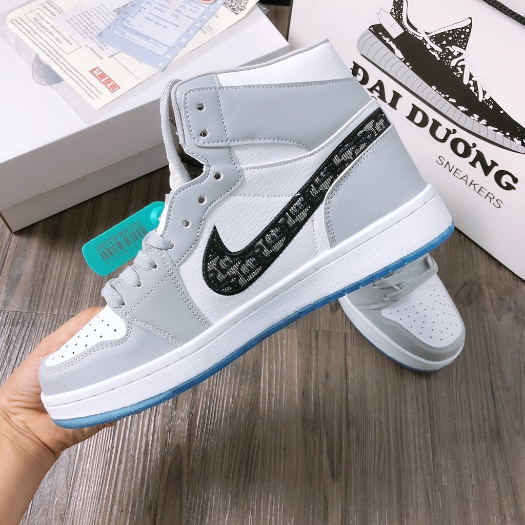 JD dior cao cổ [TẶNG MÓC KHÓA - FULL BOX] giày thể thao nam nữ tăng chiều cao jd dior cao cổ bản chuẩn trung | BigBuy360 - bigbuy360.vn