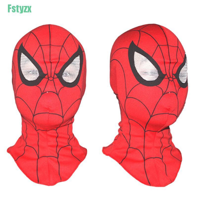 fstyzx Super Heroes Spiderman Mask Adult Kids Cosplay Fancy Dress Costume Party Spider