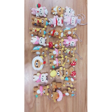 Gấu bông rilakkuma móc khóa