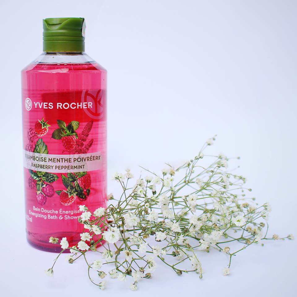 [CHÍNH HÃNG] Sữa Tắm Yves Rocher Raspberry Peppermint Energizing Bath &amp; Shower Gel 400ml